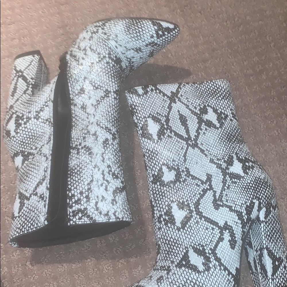 Snake skin boots